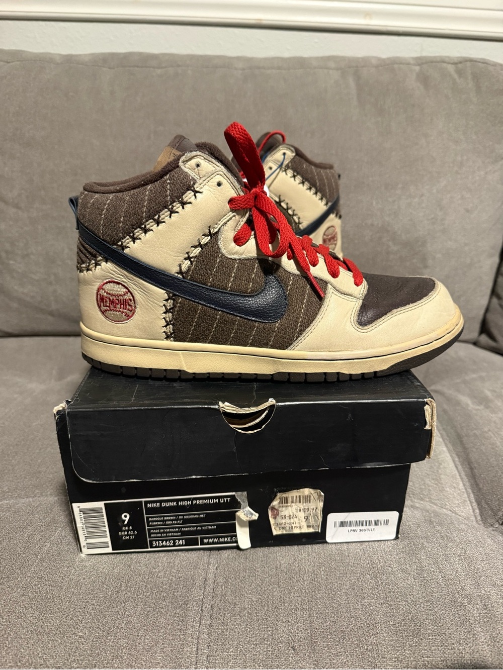 Nike Dunk High Premium Utt Baseball Pack
Memphis Brown Red
